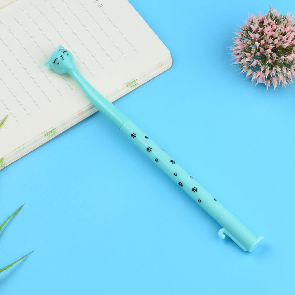 Wholesale Plastic Cartoon Tall Cat Gel Pen